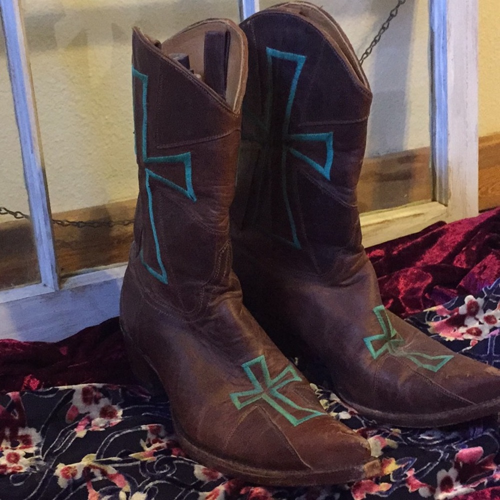 Old gringo Camelot cross cowboy boots